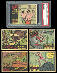 1936 R144 Wolverine Gum Strange True Stories Starter Set (5) with PSA Graded - Extremely Difficult Issue!