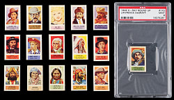1949 Topps X-Ray Round Near-Complete Set (178/200) with (1) PSA Plus Unopened Pack, Wrapper & (2) 3D Viewers