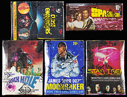 1976-1979 Topps and Donruss Space Themed Unopened Wax Boxes (5) - All BBCE with Close Encounters of the Third Kind