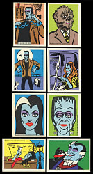 1964 Leaf The Munsters Stamps Complete Set (16) - Tough Set