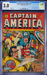 1943 Timely Comics Captain America Comics #23 - CGC 3.0