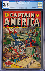 1945 Timely Comics Captain America Comics #45 - CGC 3.5