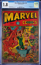 1943 Timely Comics Marvel Mystery Comics #46 Classic Hitler/Bondage Cover - CGC 1.8