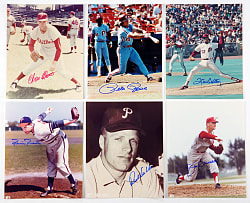 Philadelphia Phillies Pennant Winners Signed 8x10 Photograph Collection (110+) with Many Hall of Famers and Stars