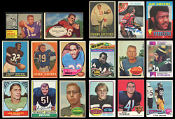 1950-1979 Multi-Sport Hall of Fame & Star Singles Collection (250+) - Loaded with (13) Unitas, (7) Namath, J. Brown & Hall of Fame Rookies