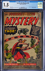 1962 Marvel Journey Into Mystery #83 First Appearance of Thor - CGC 1.5