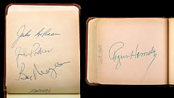 Circa 1953 Autographs Album with (180+) Signatures Including Rogers Hornsby, Satchel Paige & Jackie Robinson