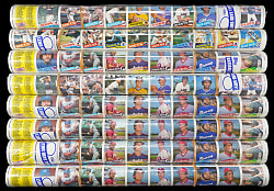 1985 Topps Factory Sealed Uncut Sheets Hoard (34) with (4) Roger Clemens & (3) Kirby Puckett Rookies
