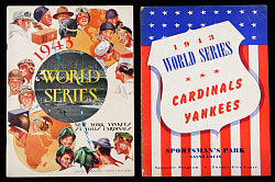 1943 World Series Program Pair - Both New York Yankees & St. Louis Cardinals Versions