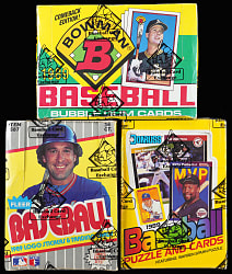 1989 Bowman, Donruss & Fleer Unopened Wax Box Trio - All BBCE