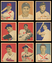 1949 Bowman Low Number Near Set (134/144) - Clean!