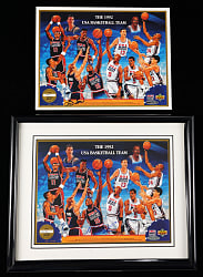 1992 Upper Deck "Dream Team" Larry Bird & Magic Johnson Signed Limited Edition 8x10 Photographs - Each UDA