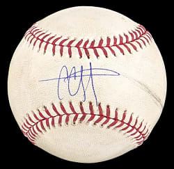 2017 (9/11/17) CC Sabathia Signed Game-Used Baseball Used During Strike Out #2828 - Fanatics & MLB Holograms