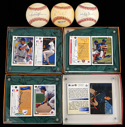 Upper Deck Authenticated Ball & Card Collection (7) - Each with Original UDA Box