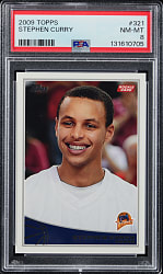 2009-2010 Topps Basketball #321 Steph Curry Rookie PSA NM-MT 8