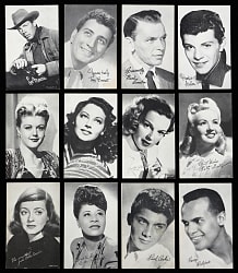 1930s-1960s Non-Sport Exhibit Collection (250+) with Actors, Entertainers, Westerns, Military, Cars