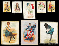 1910s Ladies Silk Collection (83) with Bathing Beach Girls & Flag Girls of Nations Complete Sets