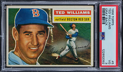 1956 Topps #5 Ted Williams Gray Back PSA VG 3