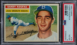 1956 Topps #79 Sandy Koufax Gray Back PSA VG-EX 4