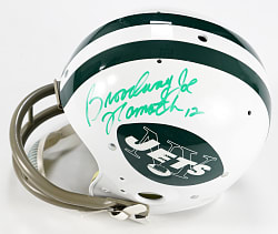Joe Namath Signed & Inscribed New York Jets Kra-Lite Full-Sized Helmet with PSA COA