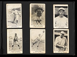 1922 E121 American Caramel Series of 120 Scrapbook Collection (19) with Babe Ruth Holding Ball