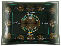 1962-1963 Boston Celtics World Champions Facsimile Signed Glass Tray