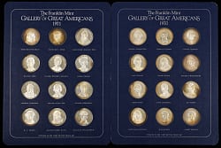 1970-1972 Packaged Silver Medal/Coin Collection with 1970-1971 Gallery of Great Americans Set (24) & Singles (4)