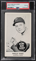 1959 Home Run Derby Wally Post PSA EX-MT 6