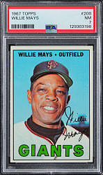 1967 Topps #200 Willie Mays PSA NM 7