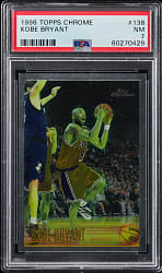 1996-1997 Topps Chrome Basketball #138 Kobe Bryant Rookie PSA NM 7