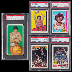 1957-1999 Basketball Hall of Fame Rookie PSA Graded Collection (26) with Julius Erving & Pete Maravich