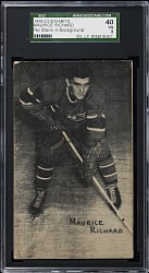 1948-1952 Hockey Exhibits Maurice Richard Rookie "No Stairs in Background" SGC VG 3