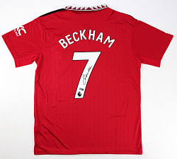 2022-2023 David Beckham Signed Manchester United Jersey with Panini COA
