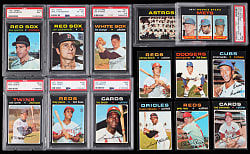 1971 Topps Near Complete Set (741/752) Plus (4) Variations with (186) Graded Including (86) PSA NM-MT 8 - Sharp!
