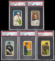 1909-1911 T206 White Border PSA Graded Collection (5)