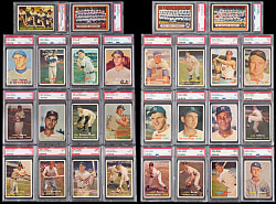1957 Topps Starter Set PSA NM 7 Graded (157) with (12) Hall of Famers & (40) Fourth Series