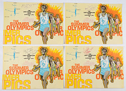 1976 Summer Olympics U.S. Track & Field Team-Signed Placemats (129)