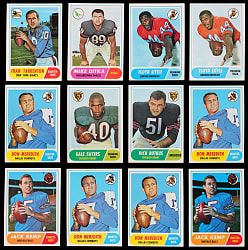 1968 Topps Football Collection (400+) with (40+) Hall of Famers Plus (71) Topps Posters Including Complete Set & Many Stars