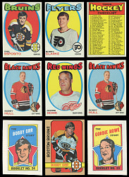 1971-1972 & 1972-1973 Topps Hockey Collection (360+) with (60+) Hall of Famers Including Howe, Hull & Orr - Clean!