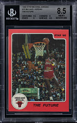 1986 Star Basketball Michael Jordan #10 "The Future" BGS NM-MT+ 8.5