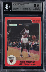 1986 Star Basketball Michael Jordan #6 "1985 Rookie of the Year" BGS NM-MT+ 8.5