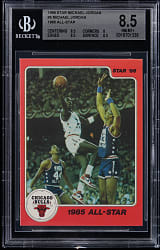 1986 Star Basketball Michael Jordan #5 "1985 All-Star" BGS NM-MT+ 8.5