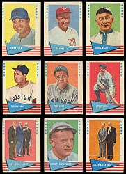 1961 Fleer Greats Complete Set (154)