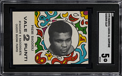 Scarce 1970 Baggioli Caccia Al Campione Cassius Clay with Tab SGC EX 5