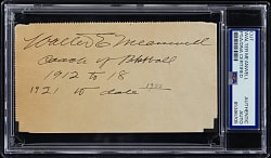 Walter Meanwell (d.1953) Cut Signature - PSA/DNA Authentic
