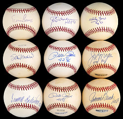 Hall of Fame & Star Single-Signed Baseballs (18) - All Individually Certified
