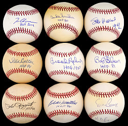 Hall of Fame Single-Signed Baseball Collection (38) - All with "HOF" Inscription"