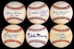 Washington Senators/Nationals & Baltimore Orioles Single-Signed Baseballs (16) with (8) Hall of Famers