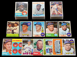 1963-1969 Topps New York Mets Team Collection (200) with Several Hall of Famers & High Numbers