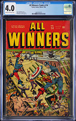 1944 Timely Comics All Winners Comics #14 - CGC 4.0